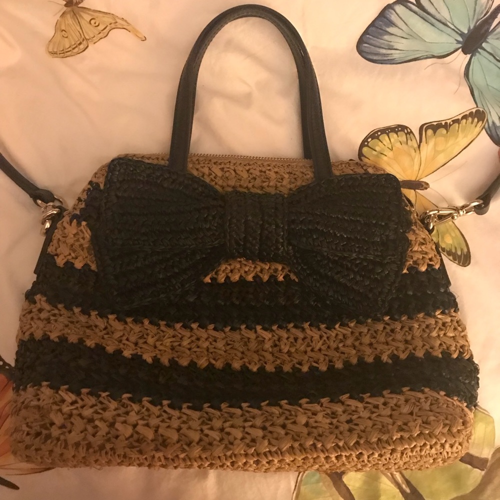 Kate Spade ♠️ rattan purse